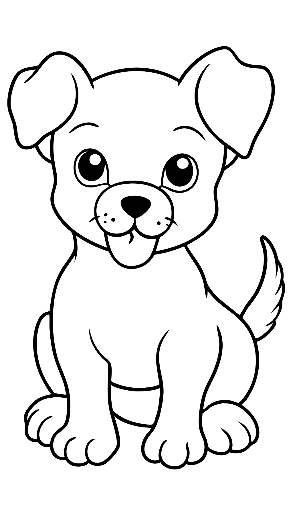 cutest puppy coloring pages